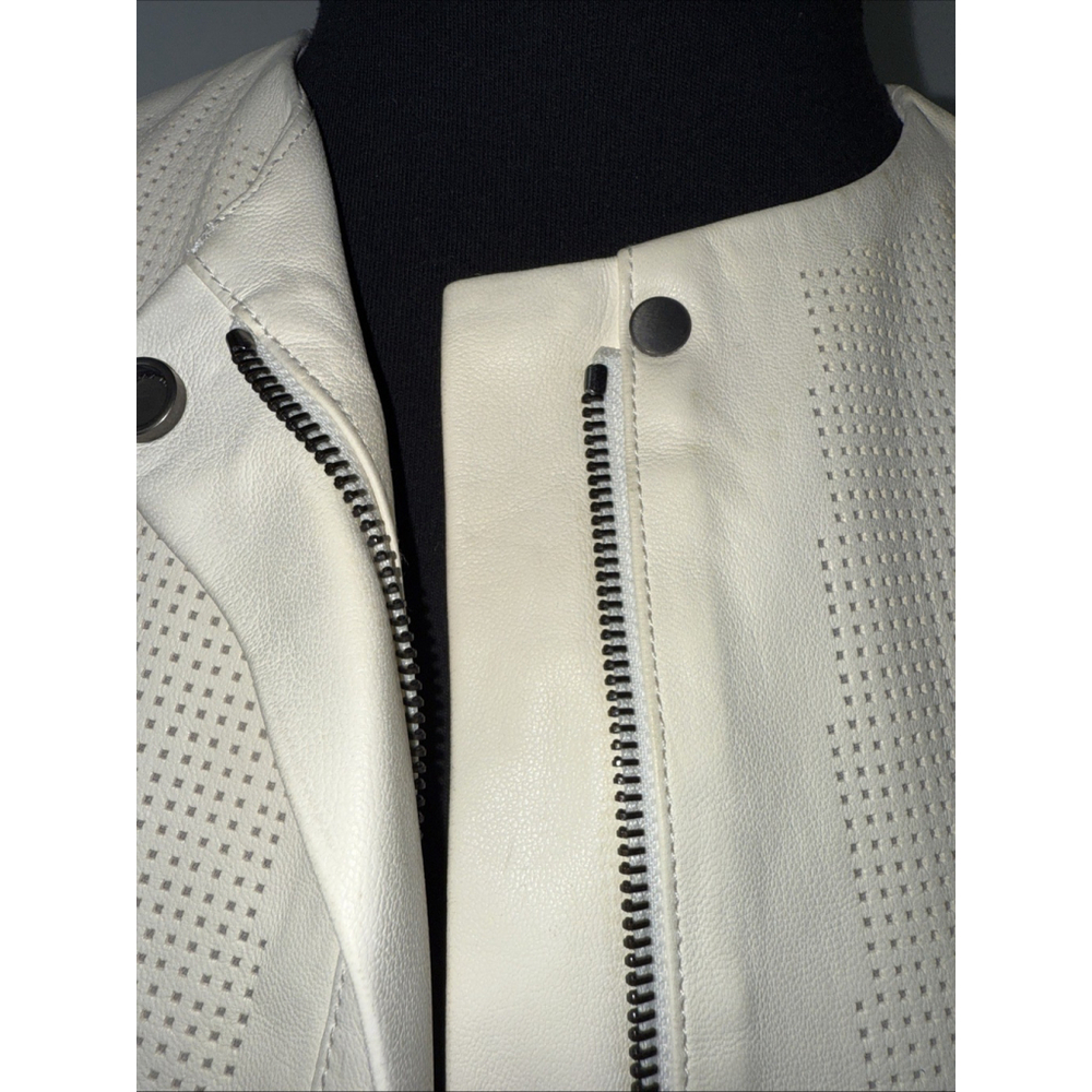 VINCE 100% Leather Zip Up Jacket Size XS - Picture 7 of 11